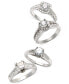 ფოტო #3 პროდუქტის Diamond Channel Halo Engagement Ring (1 ct. t.w.) in 14k White Gold