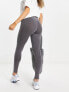Фото #2 товара Stradivarius seamless legging with v waist in washed charcoal