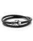 ფოტო #1 პროდუქტის Men's Star Wars Mandalorian Helmet Double Wrap Bracelet