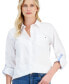 ფოტო #3 პროდუქტის Women's Roll-Tab Button-Front Shirt