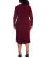 Plus Size Long Sleeve High Low Dress