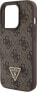 Guess Guess GUHCP15LP4TDPW iPhone 15 Pro 6.1" brązowy/brown hardcase Leather 4G Triangle Strass - фото #5