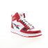 Фото #3 товара Reebok Resonator Mid Mens Red Leather Lace Up Lifestyle Sneakers Shoes