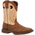 Durango Rebel Elephant Print Square Toe Cowboy Mens Beige, Brown Casual Boots D
