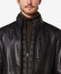 Фото #4 товара Men's Wollman Smooth Leather Racer Jacket with Removable Interior Bib