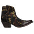 Tony Lama Anahi Camo Snip Toe Cowboy Booties Womens Brown Casual Boots VF6045
