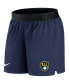 Women's Navy Milwaukee Brewers Authentic Collection Flex Vent Max Performance Shorts