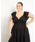 Фото #3 товара Plus Size Ruffled Tiered Maxi Dress