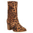 Corkys Wicked Leopard Round Toe Pull On Womens Brown Casual Boots 80-9981-LEOP