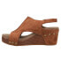 Фото #3 товара Corkys Carley Crocodile Wedge Womens Brown Casual Sandals 30-5316-BSCO