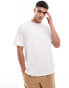 ONLY & SONS relaxed fit t-shirt with Portofino back print in off white