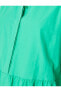 Фото #12 товара Poplin Mini Gömlek Elbise Kolsuz