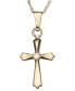 ფოტო #1 პროდუქტის Children's 14k Gold Pendant, Diamond Accent Cross