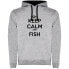 KRUSKIS Keep Calm And Fish Two-Colour hoodie