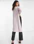 Vero Moda Tall longline cardigan in pink Розовый, S - фото #6