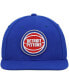 Фото #3 товара Men's Blue Detroit Pistons Ground 2.0 Snapback Hat