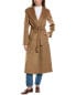 Tahari Elliot Wool-Blend Overcoat Women's Brown S