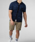 Men's Swirl Jacquard Button Through Polo Shirt