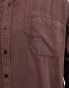 COLLUSION washed twill oversized shirt in rust