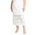 ფოტო #1 პროდუქტის Plus Size Textural Lace Midi Skirt