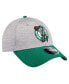Фото #2 товара Men's Heather Gray, Kelly Green Boston Celtics Active Digi-Tech Two-Tone 9FORTY Adjustable Hat