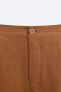 100% LINEN BERMUDA SHORTS