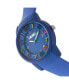 ფოტო #2 პროდუქტის Unisex Festival Blue Silicone Strap Watch 41mm