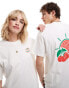 Фото #3 товара adidas Originals cherry back print t-shirt in off white