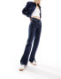 Фото #1 товара Calvin Klein Jeans authentic bootcut front split jeans in dark wash