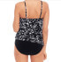 Фото #2 товара MagicSuit Swimwear Underwire Removable Cup Tankini Top, Black/White, 8 305274