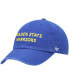 Men's Royal Golden State Warriors Clean Up Wordmark Adjustable Hat