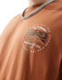 Фото #4 товара Dickies stanardsville back print t-shirt in brown tan