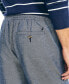 ფოტო #4 პროდუქტის Men's Classic-Fit Elastic Drawstring Linen Pant