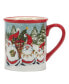 Christmas Gnomes 16 oz Mugs Set of 4, Service for 4