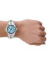 Men's Vert Three Hand Date Silver-Tone Stainless Steel Watch 44mm