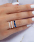 3-Pc. Set Cubic Zirconia & Enamel Stack Rings in 14k Gold-Plated Sterling Silver