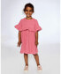 ფოტო #4 პროდუქტის Girl Muslin Dress With Frill Cherry - Child