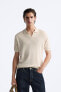 LYOCELL BLEND KNIT POLO SHIRT