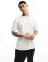 ASOS DESIGN relaxed t-shirt in off white with outdoors back print