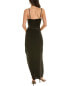 Фото #2 товара Платье женское Nicholas Solara Silk-Blend 70% вискоза, 30% шелк, черное, длина примерно 152 см от плеча, размер 4
