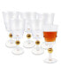 Фото #1 товара Ball on Stem Wine Glasses, Set of 6