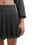 Mango pleated co-ord skirt in grey