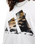 Фото #3 товара adidas Basketball large graphic t-shirt in white