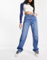 Фото #1 товара Bershka straight leg jean in mid blue