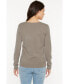 Фото #2 товара Women's 100% Pure Cashmere Long Sleeve Pullover V Neck Sweater (8160, Lime, Large )