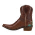 Фото #3 товара Nocona Boots Agave Embroidery Snip Toe Cowboy Booties Womens Brown Casual Boots