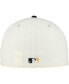 Men's Cream Pittsburgh Pirates Game Night Leather Visor 59FIFTY Fitted Hat