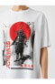 Фото #5 товара Oversize Samuray Baskılı Tişört