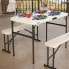 Фото #5 товара LIFETIME Ultra-Resistant Folding Table With 2 Benches Set 106x61x74 cm UV100