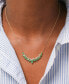 Фото #2 товара Emerald (2-1/3 ct. t.w.) & Diamond (1/6 ct. t.w.) Fancy 17" Collar Necklace in 14k Gold